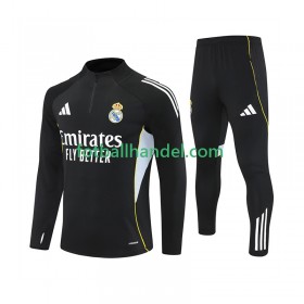Herre Real Madrid Trenings Collegegenser Set 2025-26 Svart